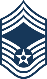 United States Air Force Chief Master Sergeant (E-9) rank insignia