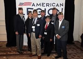 American Legion members in caps at Mid-Winter Conference