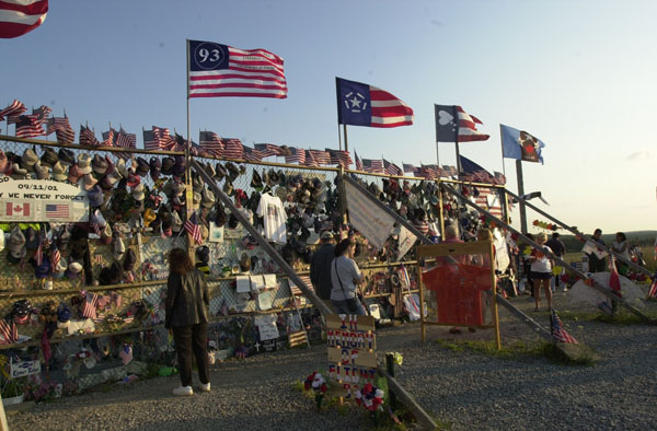 Temporary Flight 93 memorial near Shanksville, Pennsylvania